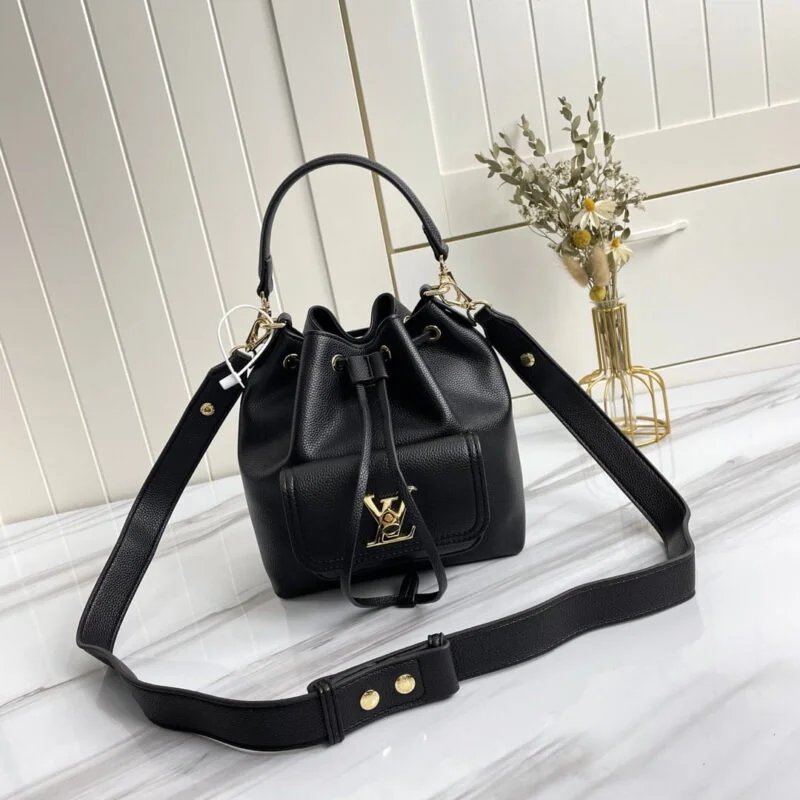 Louis Vuitton Lockme Bucket Black/Brown/Grey