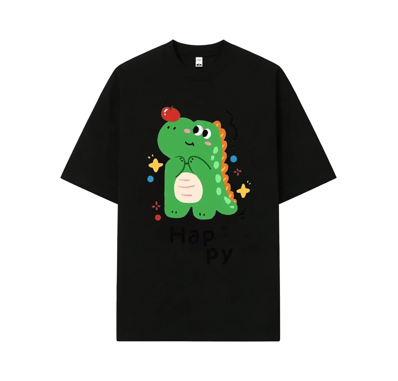 A cute short-sleeved shirt featuring a little dinosaur print—an essential item for your summer wardrobe.