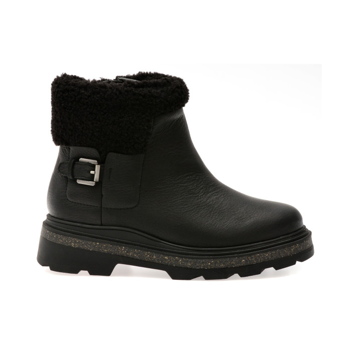 Ghete CLARKS negre,  HENCROFT MADI WP, din piele naturala