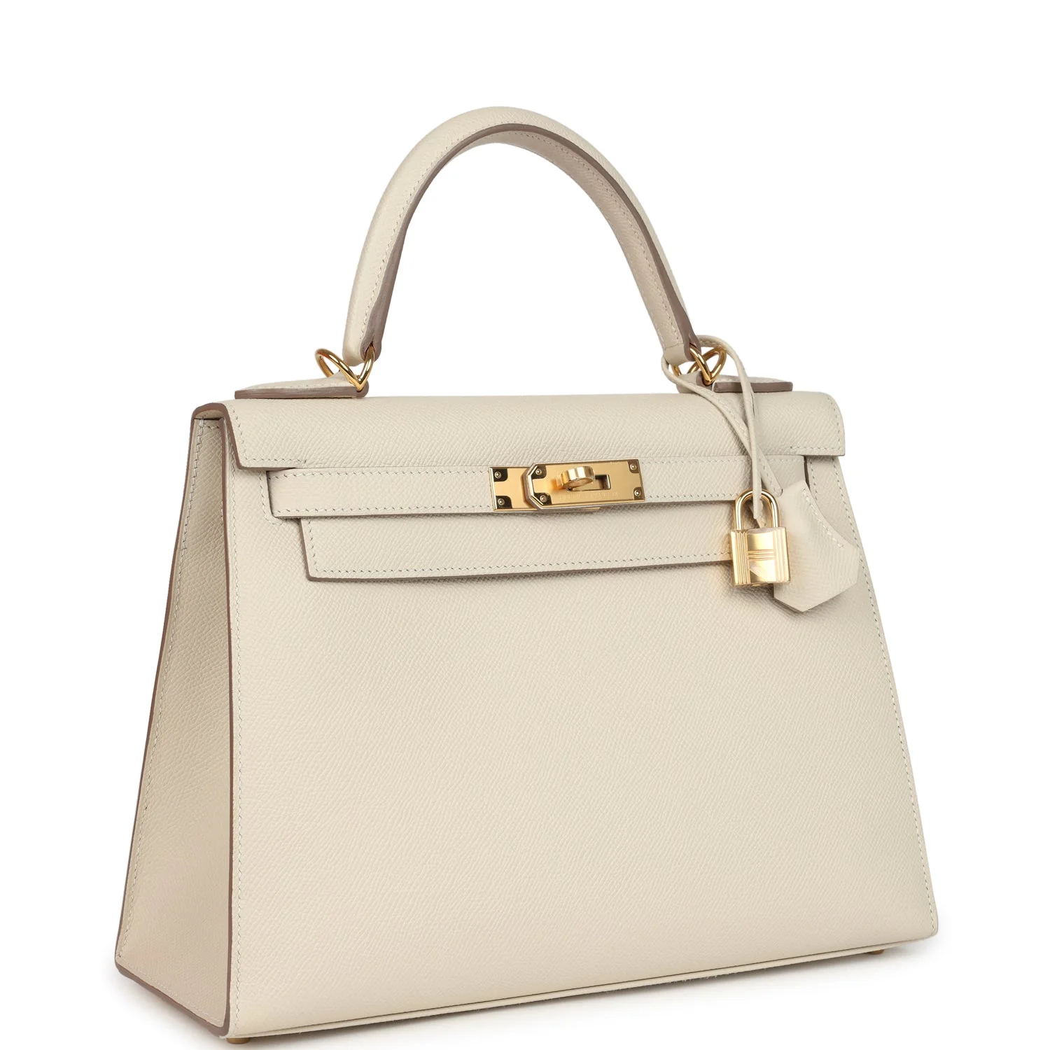 Hermes Kelly Sellier 28 Craie Epsom Gold Hardware