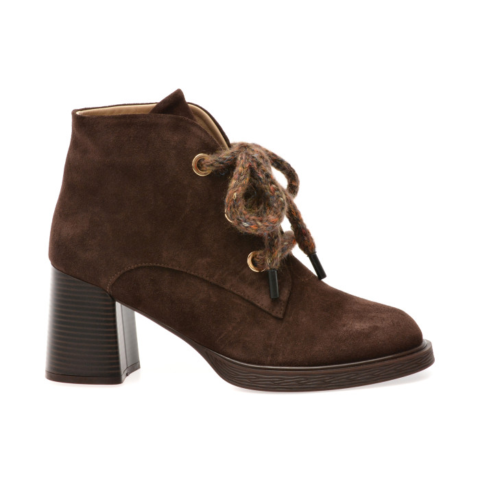 Botine EPICA maro, 3642627, din piele intoarsa
