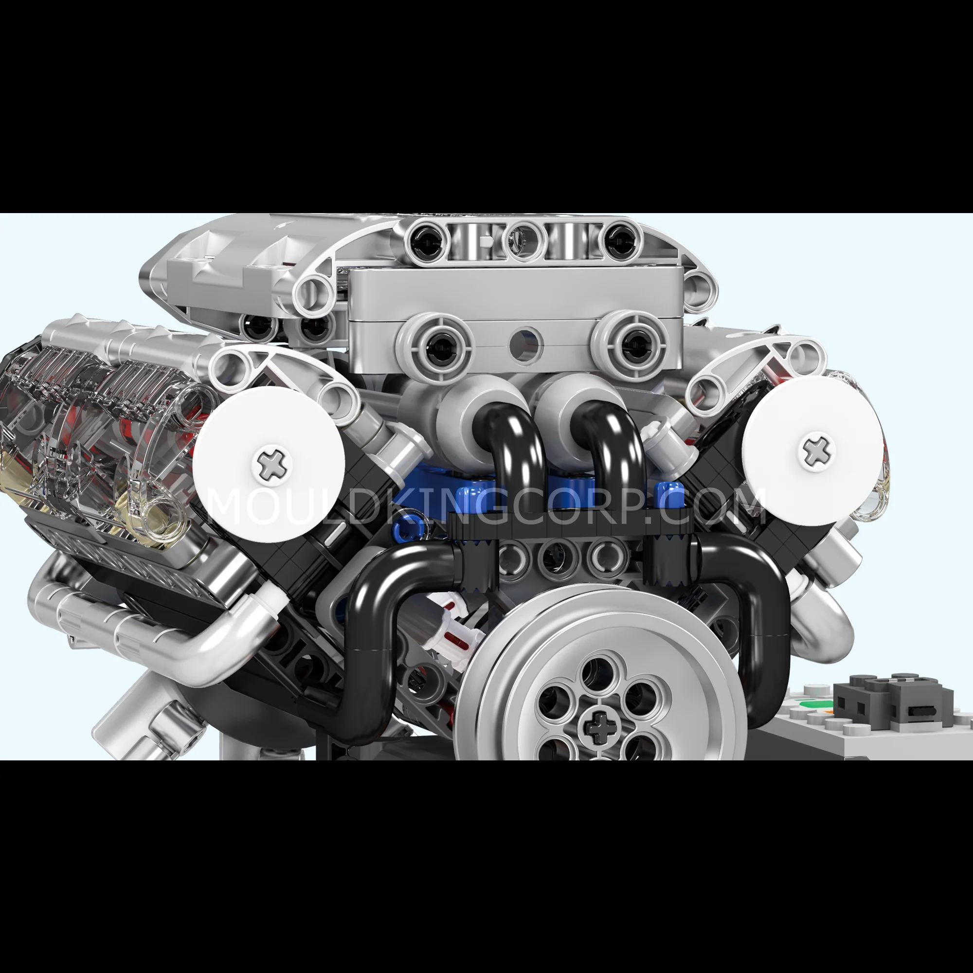 Mould King 10088 Motorised V8 Engine Building Set | 535 Pcs