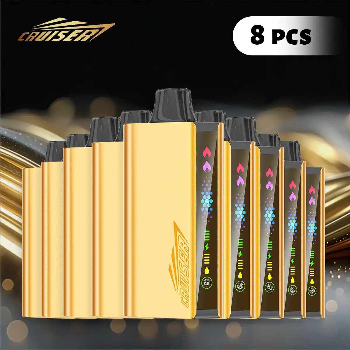 JNR Cruiser Gold Disposable Vape - Bulk Buy & Wholesale | 8PCS