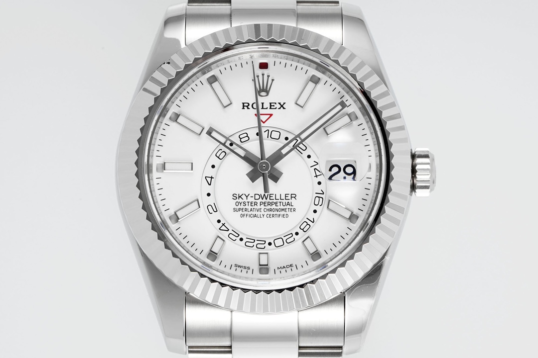 Rolex Sky-Dweller 326934 Stainless Steel White Dial 42MM Replica Watch