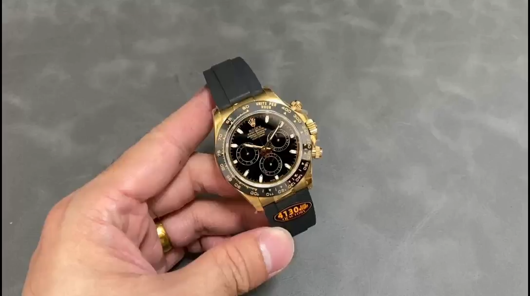 Rolex Daytona 116518LN Black Dial Yellow Gold 40mm Mens Replica Watch