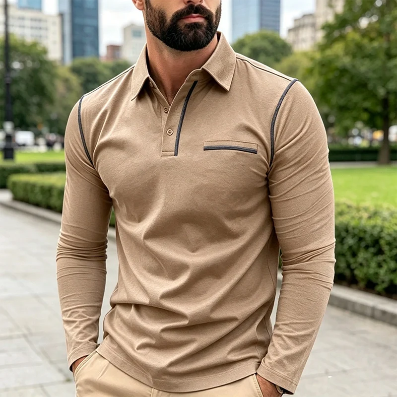 Mivanity Casual Relaxed Fit Polo Shirts