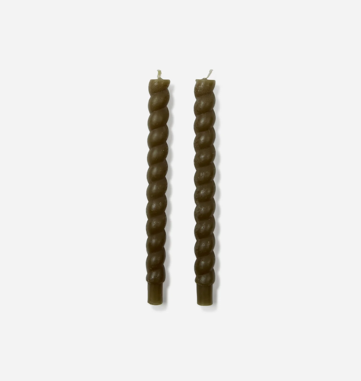 Braided Taper Candle S/2