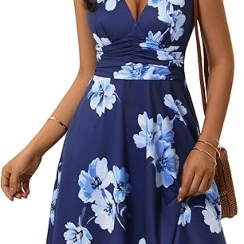 WRENLEY Women's Spring Deep V Neck Sleeveless