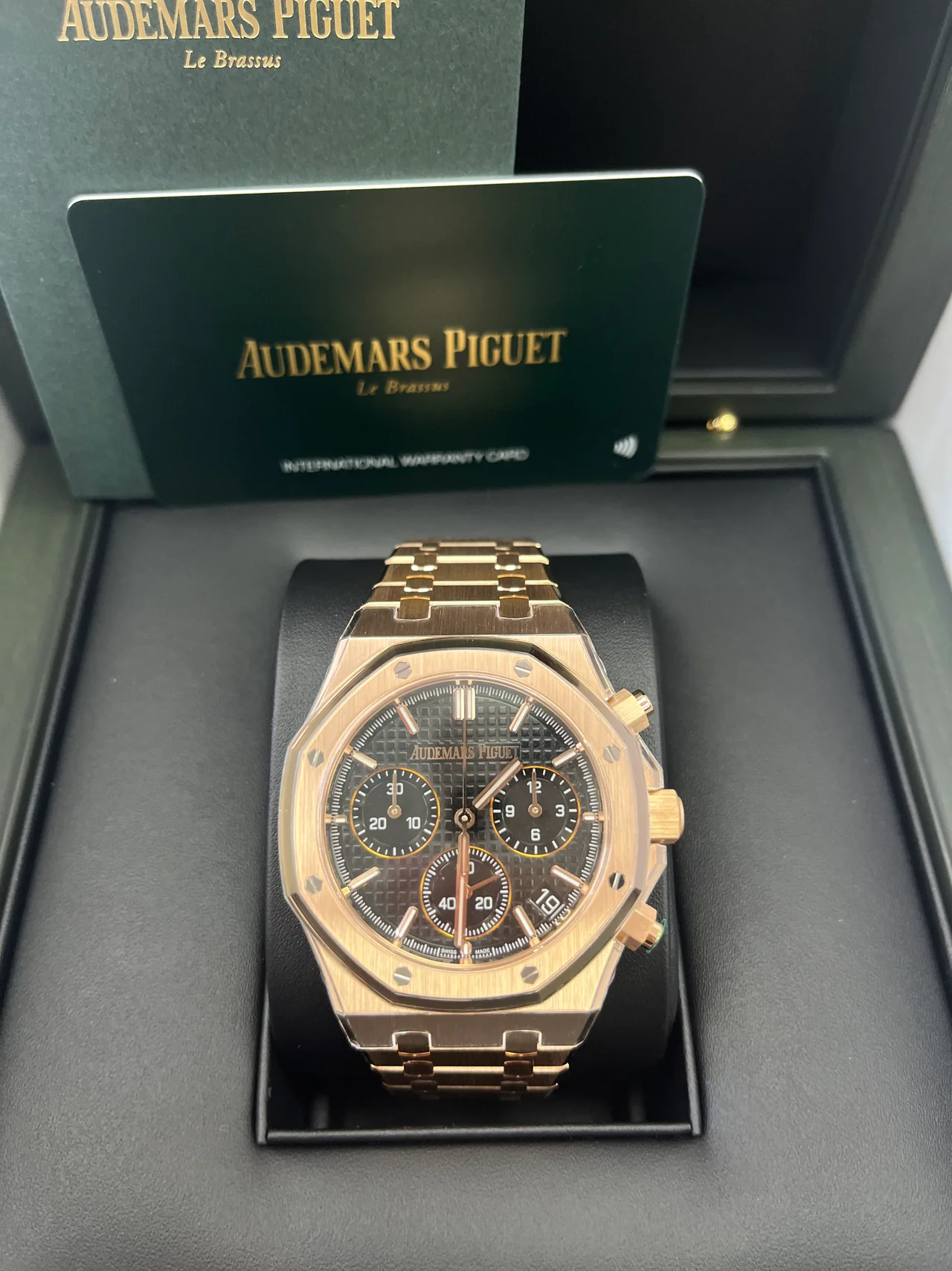 ROYAL OAK Pink Gold Black Dial CHRONOGRAPH 41mm