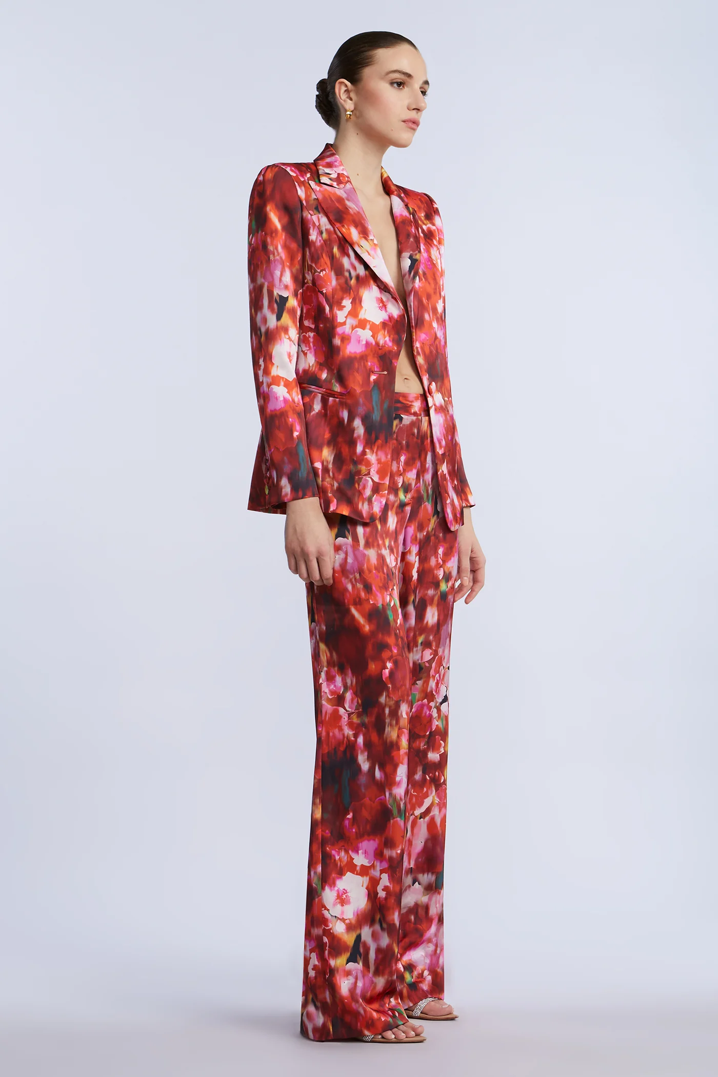 Washed Floral Blazer