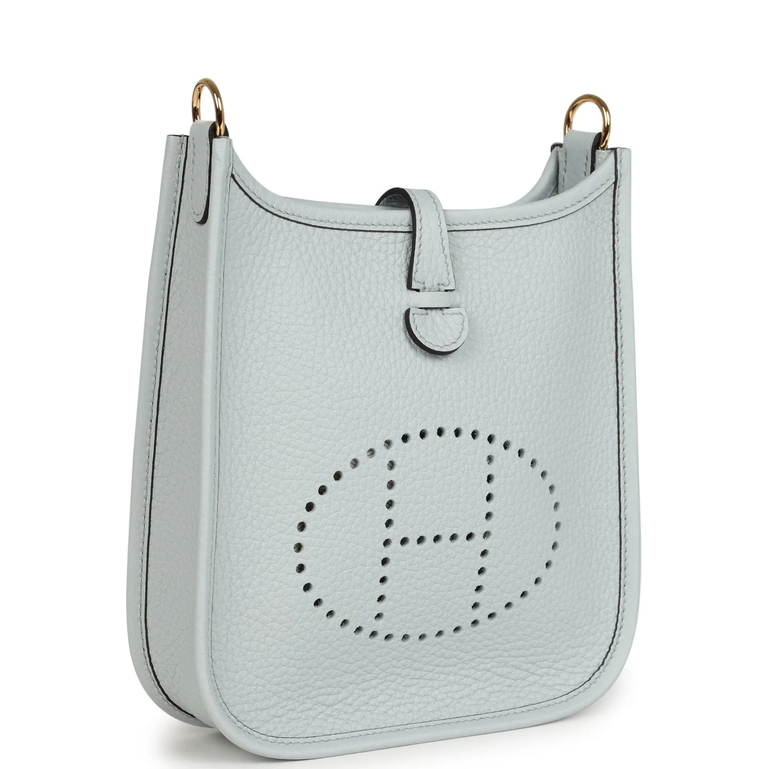 Hermes Evelyne TPM Bleu Pale Clemence Palladium Hardware