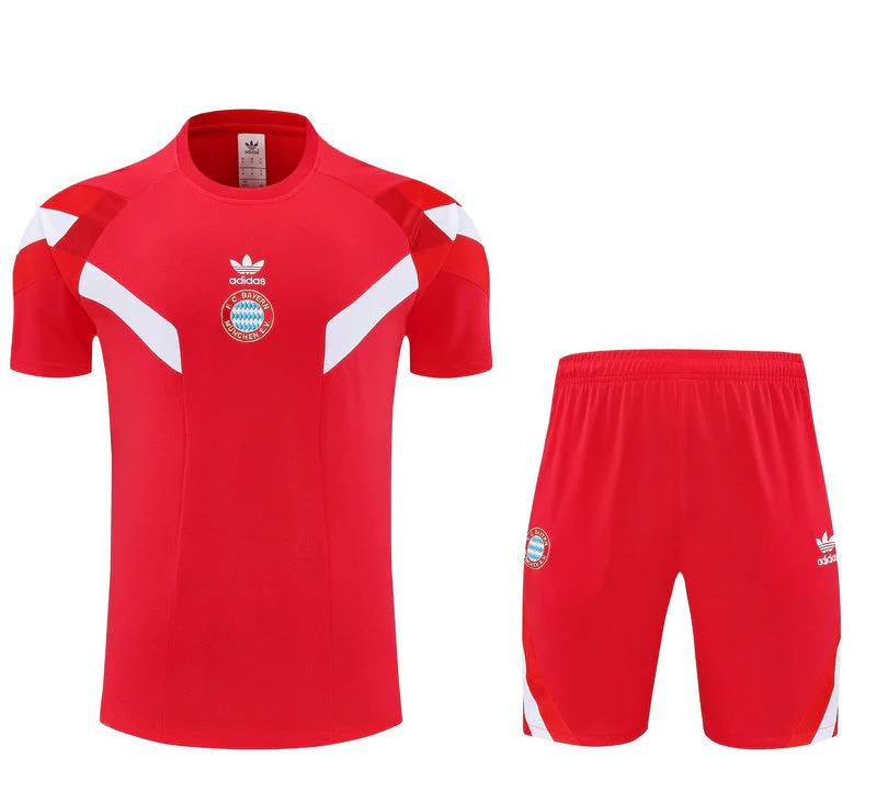 Bayern Munich Kit Training Jersey + Shorts 2025 Red