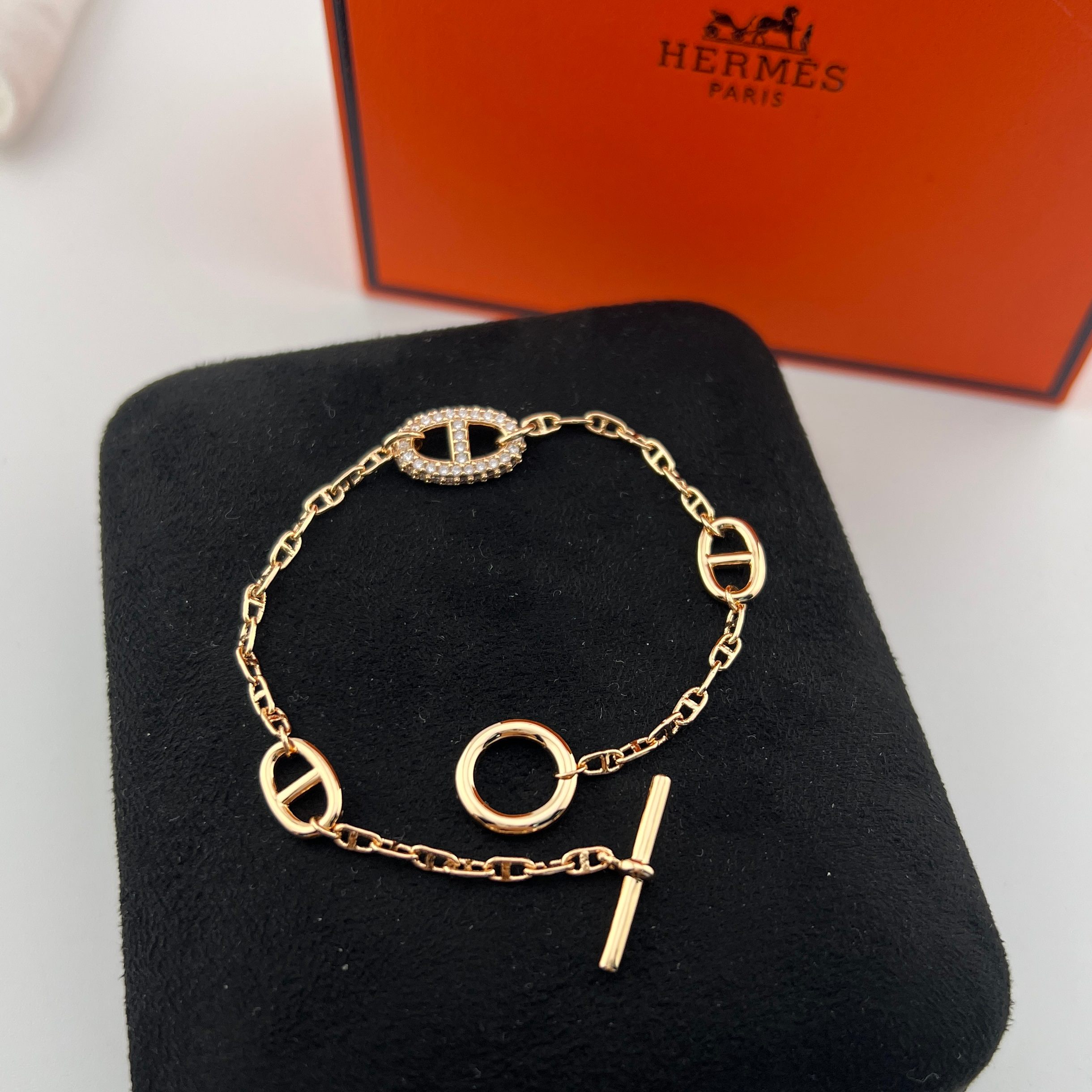 Chaine d'Ancre Farandole Pave Bracelet - Artisantouchss