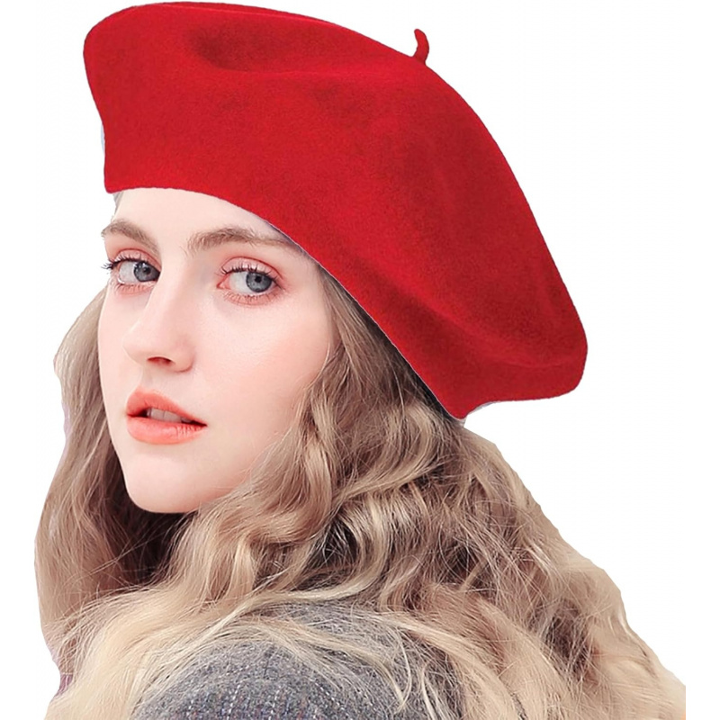 Women's French Beret Hat Solid Artist Hat