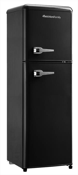 MELCHIONI FAMILY - Frigorifero 2 porte SIBERIA 85 Classe E 85lt-Nero / Metallo