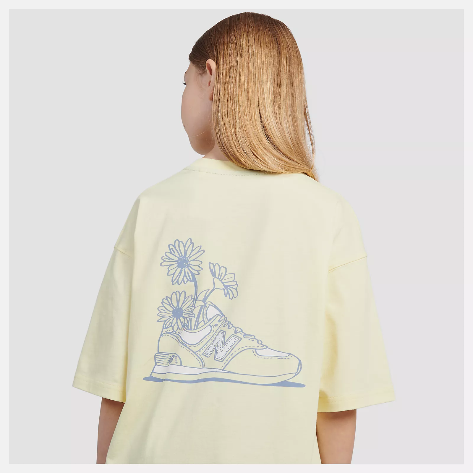 Floral Sneaker Back Graphics T-Shirt