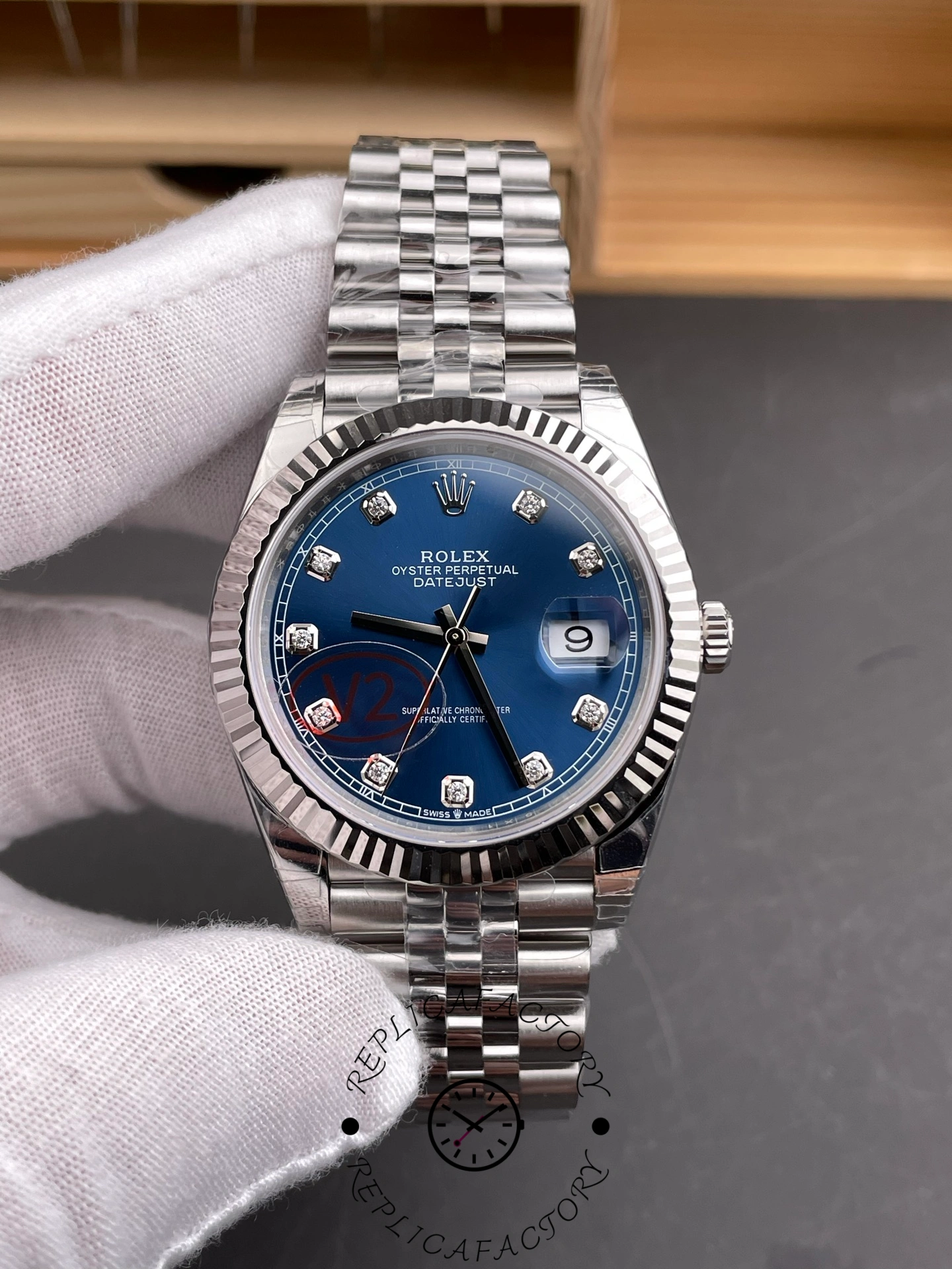 Rolex Datejust 41 White Gold Blue Dial 126334 0016