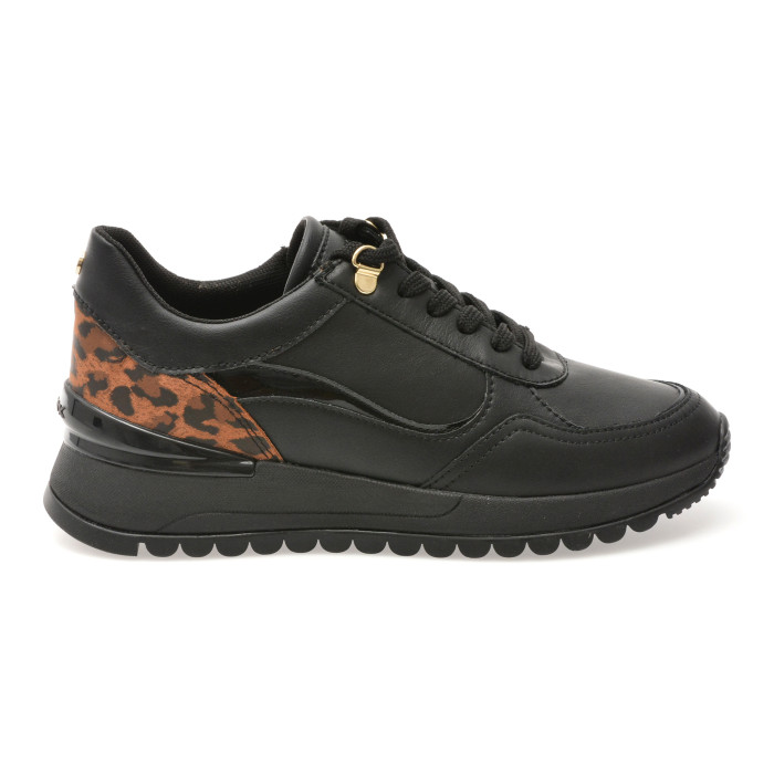 Pantofi sport GEOX negri, D5600A, din piele naturala
