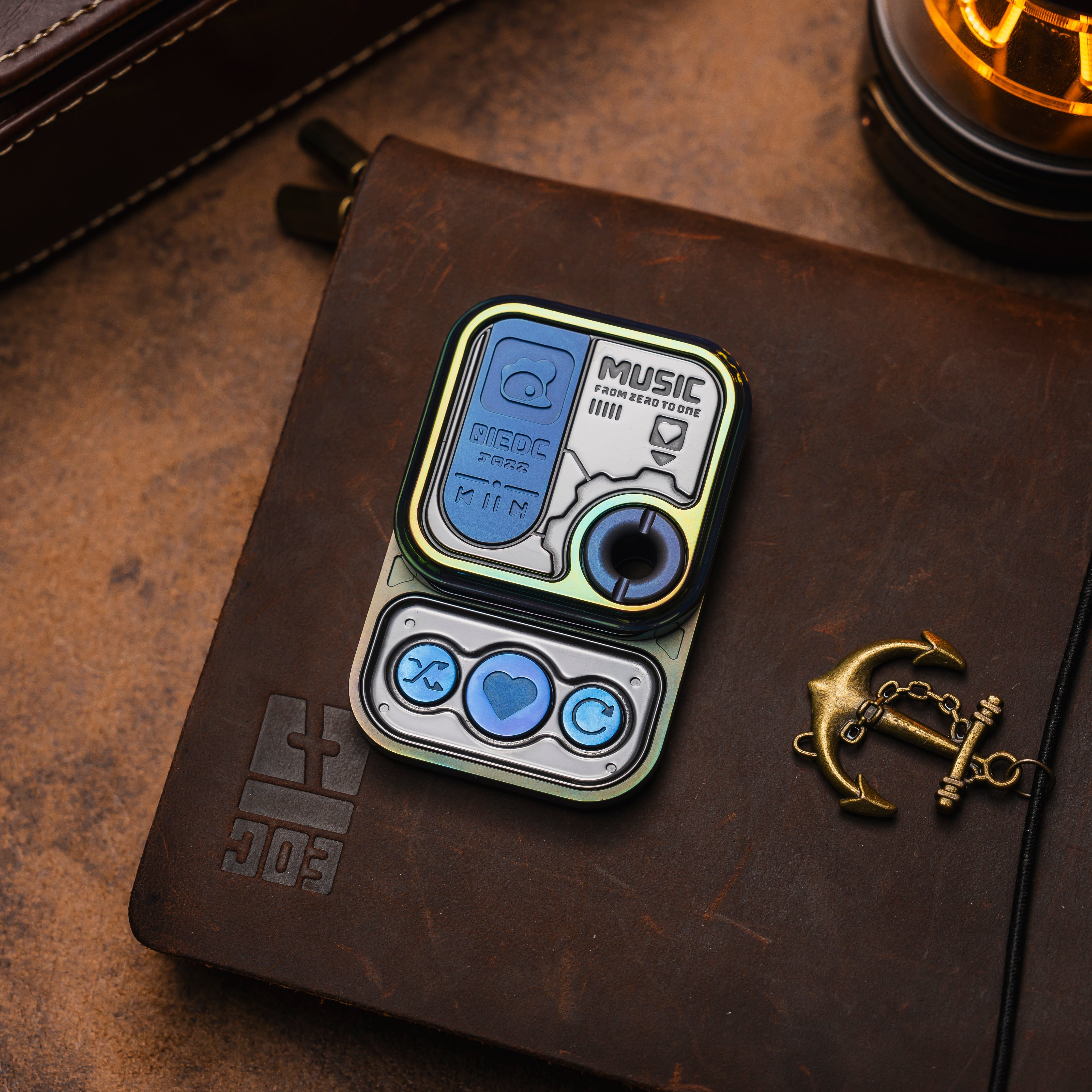 01 EDC CD Player Cube Fidget Slider