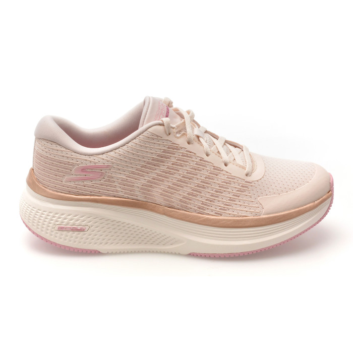 Pantofi sport SKECHERS nude, GO RUN ELEVATE 2.0, din material textil