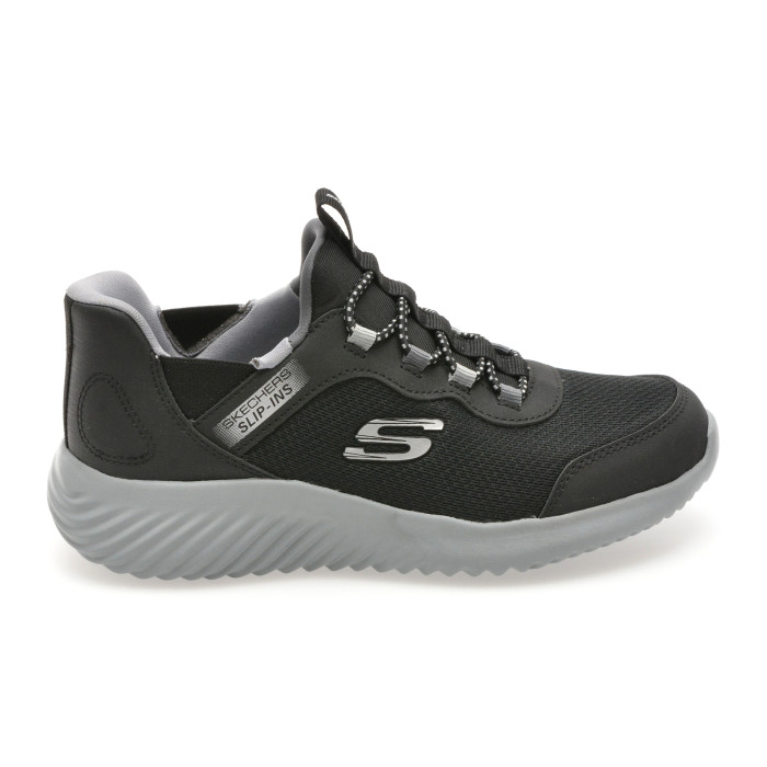 Pantofi sport SKECHERS negri, BOUNDER, din material textil