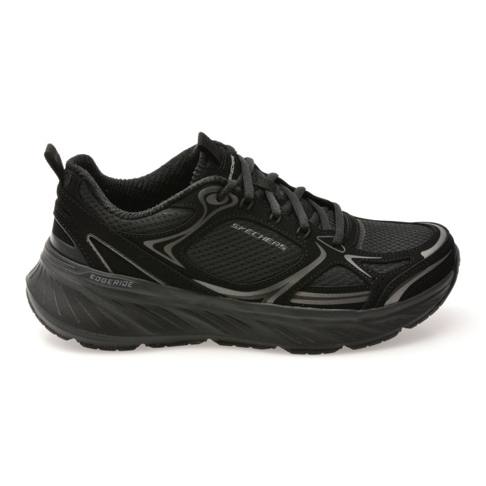 Pantofi sport SKECHERS negri, EDGERIDE, din material textil