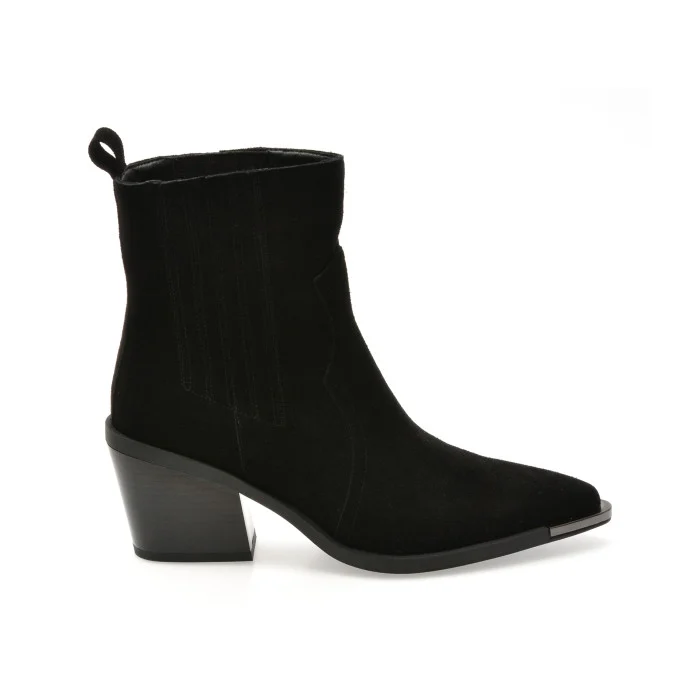 Ciocate elegante FLAVIA PASSINI negre, AC5985, din piele intoarsa