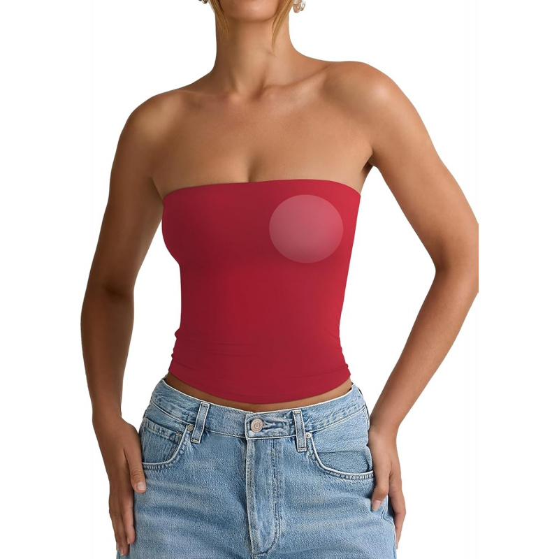 AURETOP Padded Tube Top with Built-in Bra