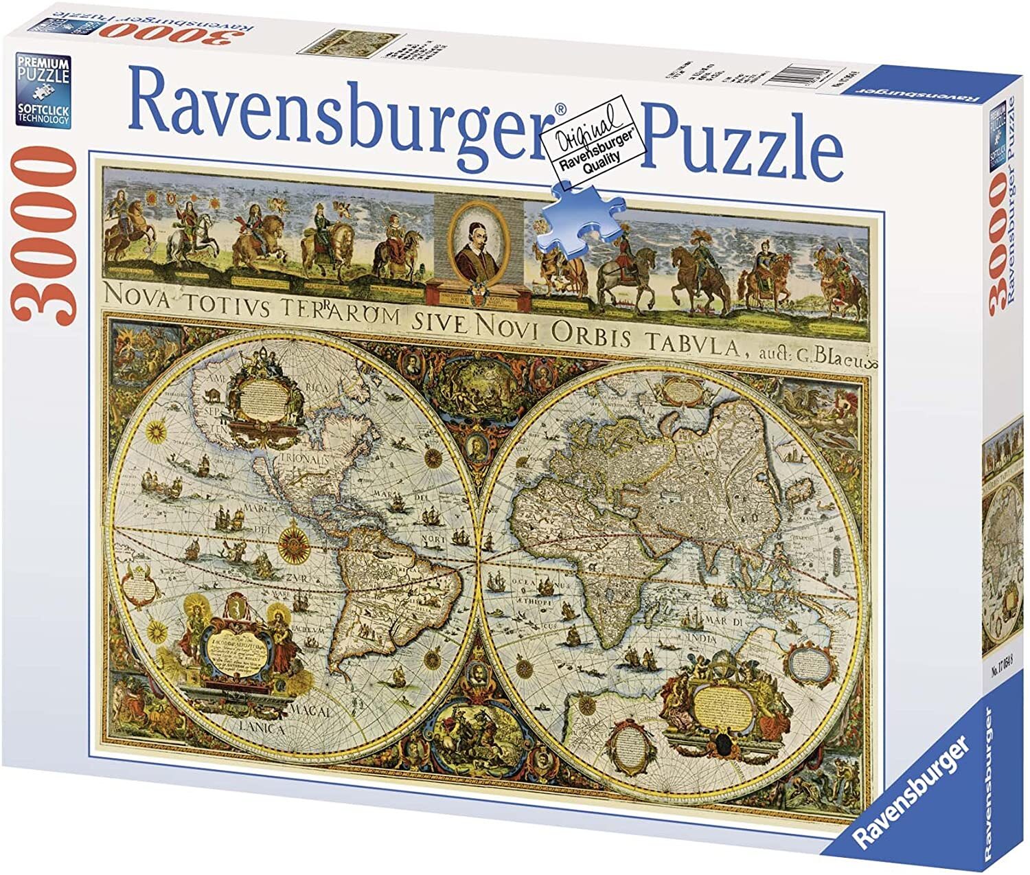 World Map, 1665  3000 Piece Puzzle