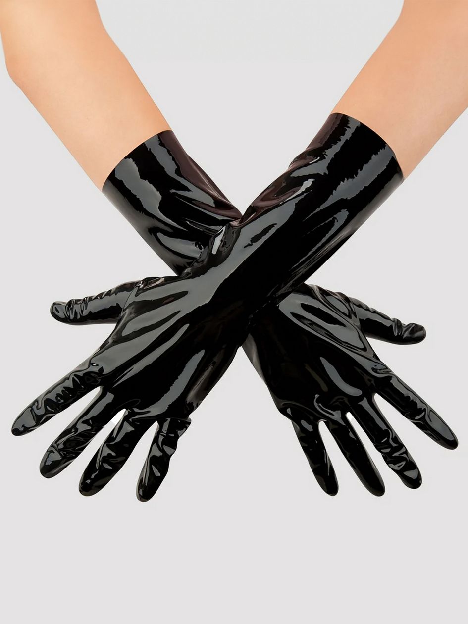 Prowler RED Black Latex Fisting Gloves