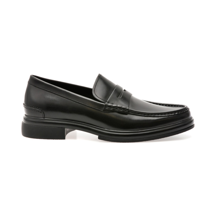 Mocasini ALDO negri, TUCKER 001, din piele naturala