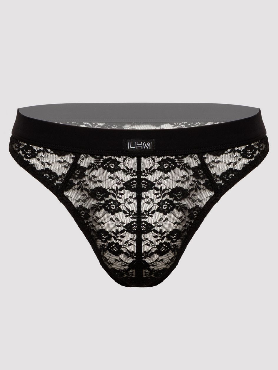 LHM Black Lace Thong