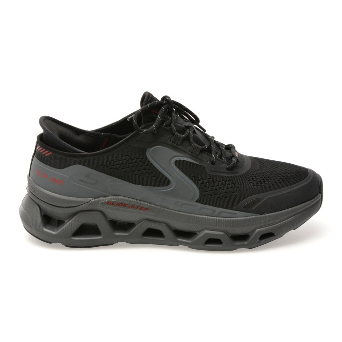Pantofi sport SKECHERS negri, GLIDE-STEP ALTUS, din material textil