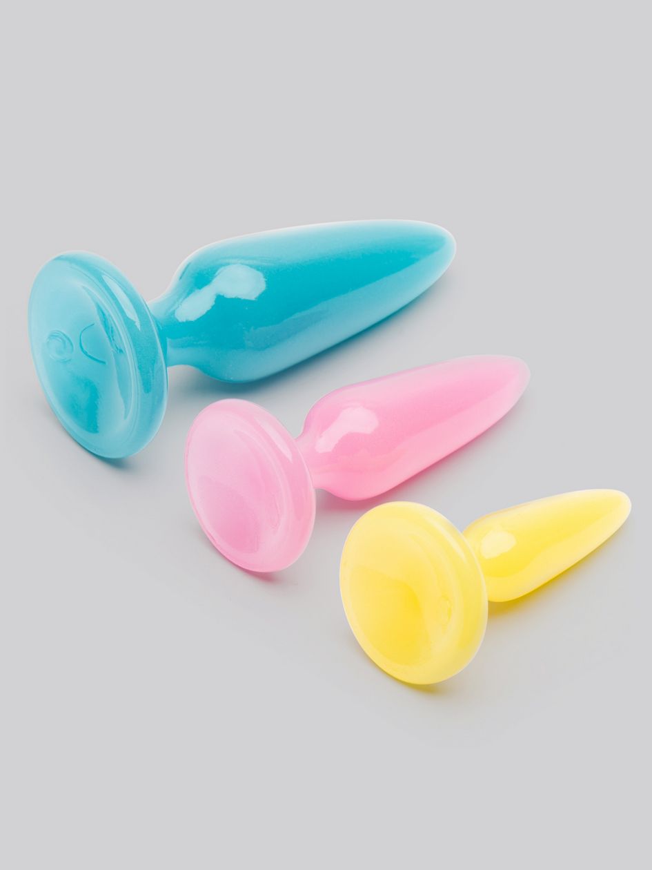 Firefly Glow-in-the-Dark Rainbow Butt Plug Trainer Kit (3 Piece)