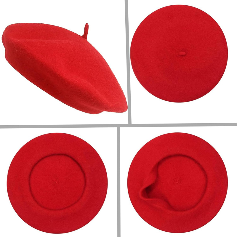 Women's French Beret Hat Solid Artist Hat