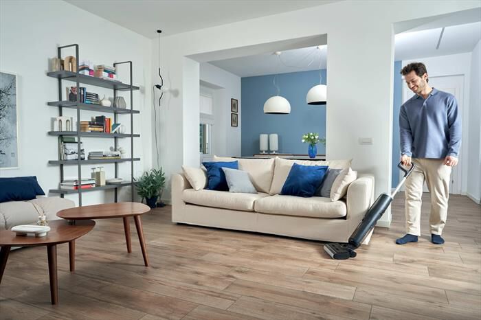 HOOVER - Scopa elettrica HW300 011-Nero, Argento