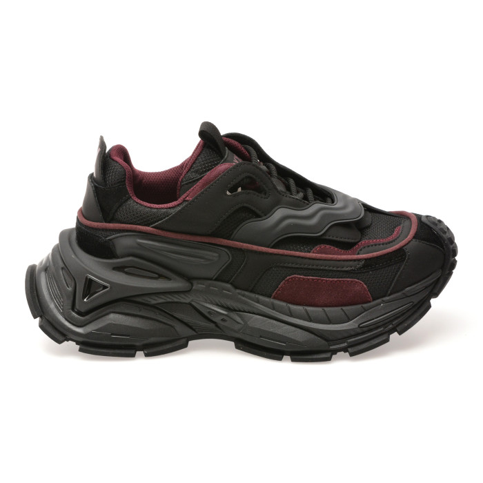 Pantofi sport GRYXX negri, 3832, din material textil si piele naturala