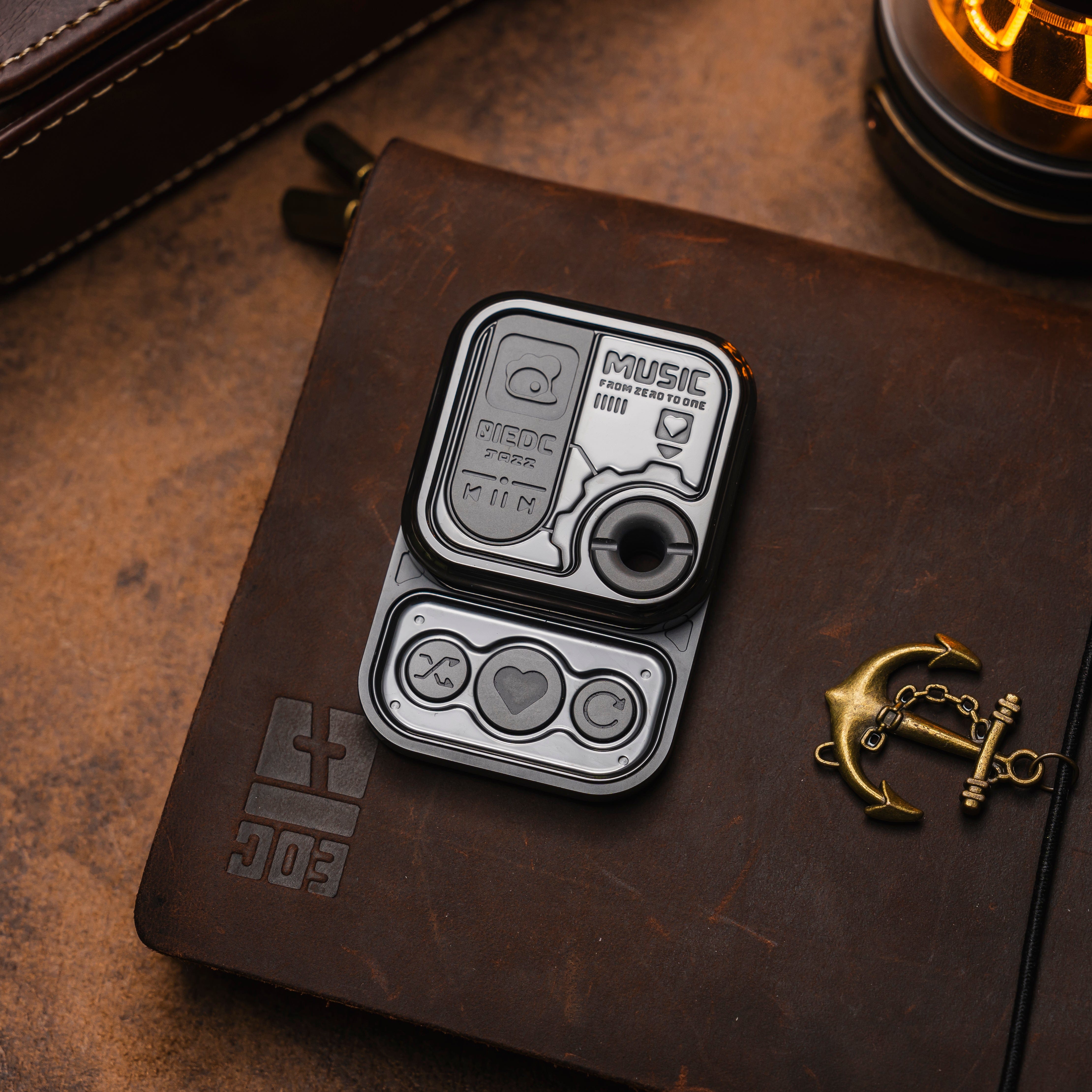 01 EDC CD Player Cube Fidget Slider