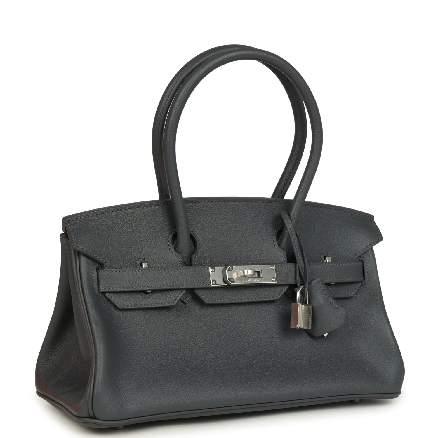 Hermes Shoulder Birkin Light 29 Ardoise Evercolor Palladium Hardware
