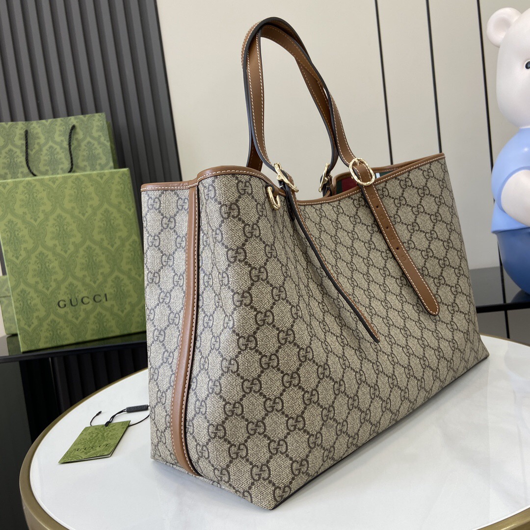 Gucci GG Emblem Women Shopping Bags Size 38*25*15cm