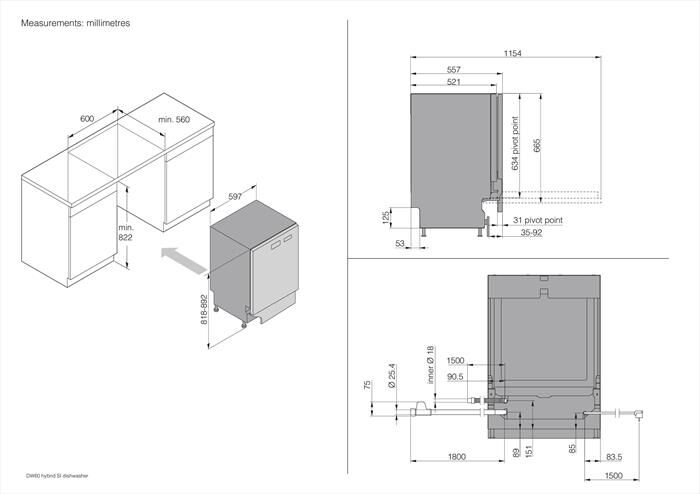 ASKO - Lavastoviglie DBI 8447 AD.BS Classe A 14 coperti-Black Steel