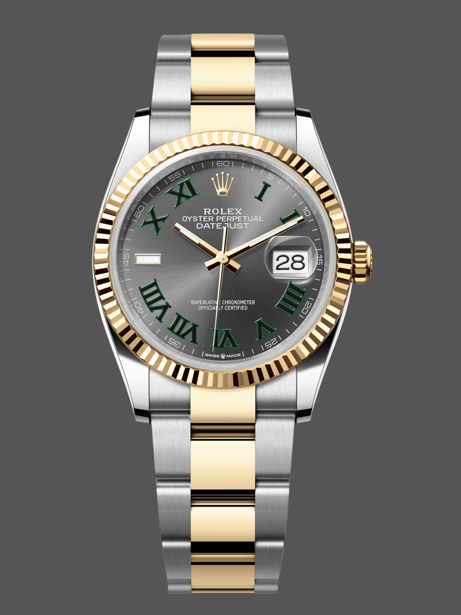 Rolex Datejust 126233 0036 Slate Grey Dial 36MM Unisex Replica Watch