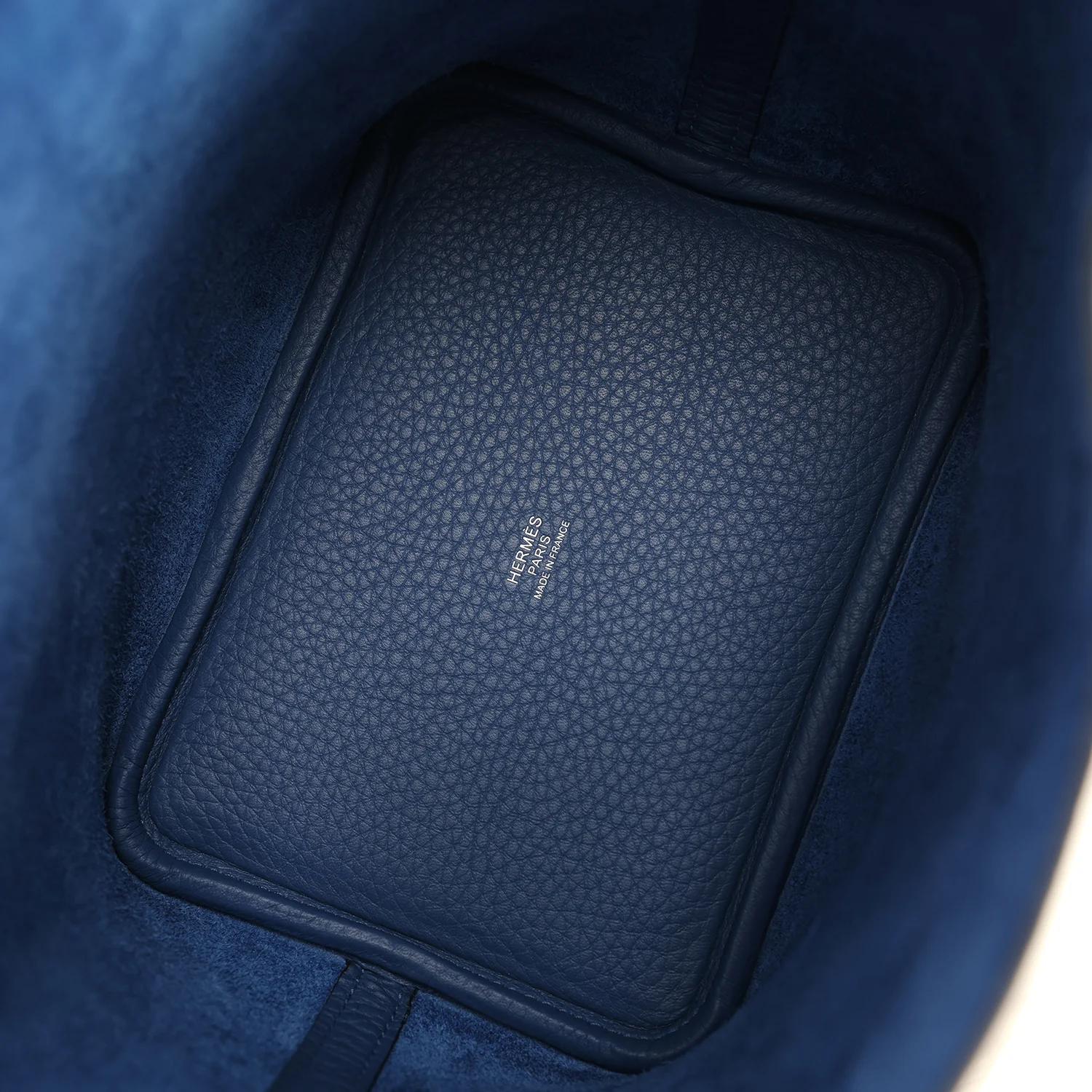 Hermes Picotin Lock 18 Bleu Tie Clemence Palladium Hardware