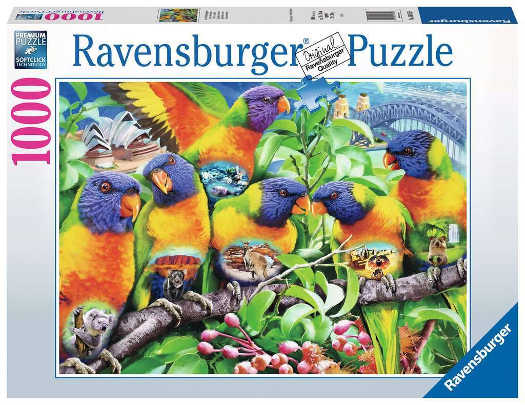 Land of the Lorikeet 1000 Piece Puzzle
