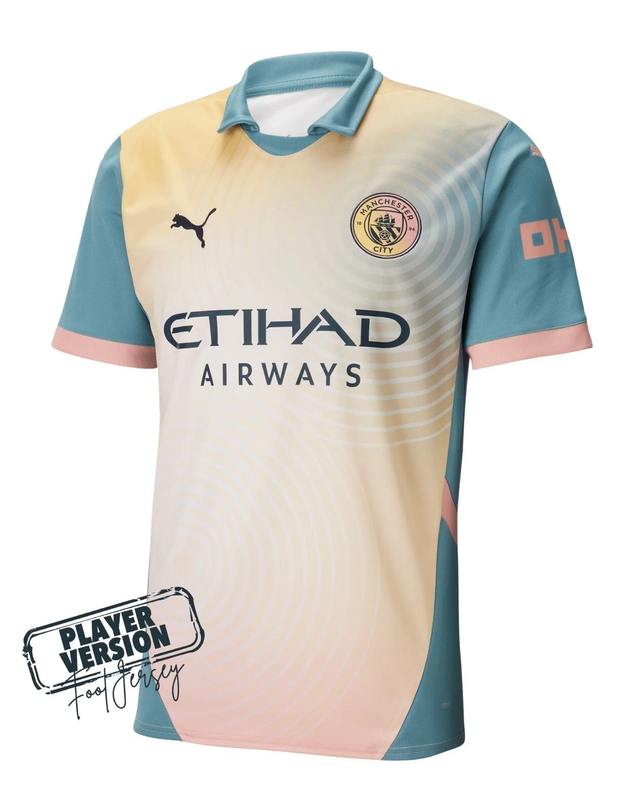 Manchester City Player Jersey Fourth Definitely City 2024/2025