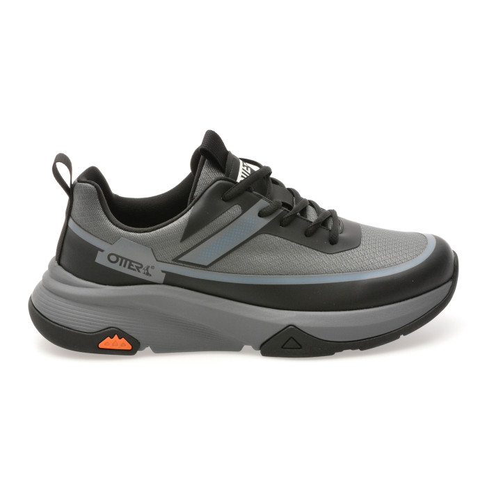 Pantofi sport OTTER negri, 93516, din material textil