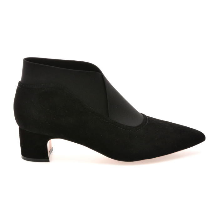 Botine EPICA negre, D102, din piele intoarsa