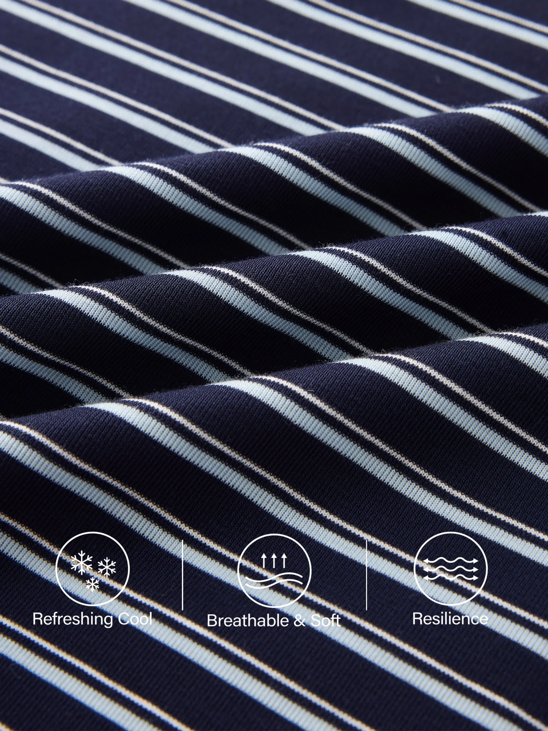 Low Rise Folded Waist Striped Midi Skirt