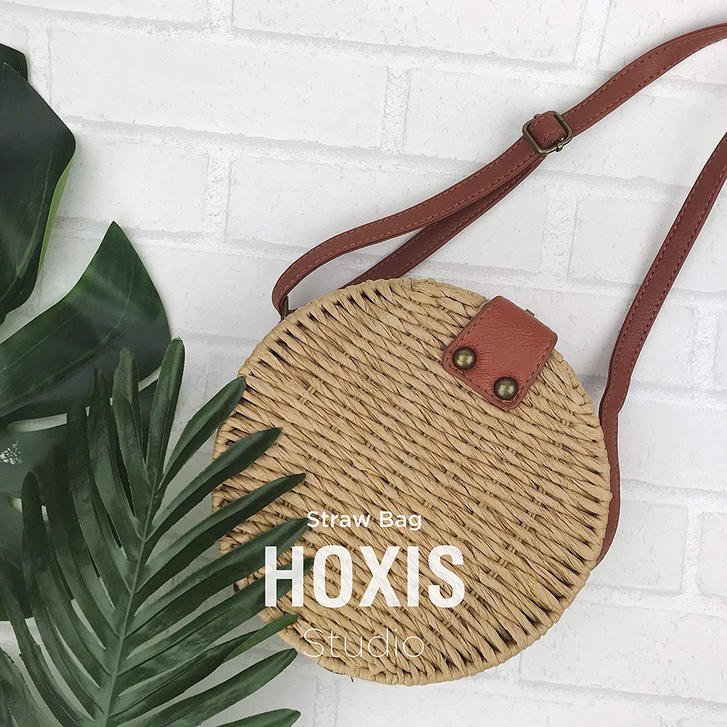 Round Straw Cross body Bag
