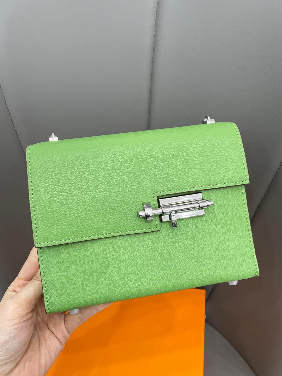 Hermes Verrou 18 Palladium Hardware